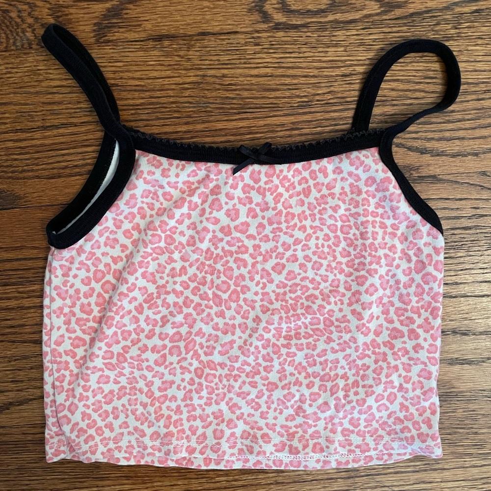 pink cheetah print tank top
